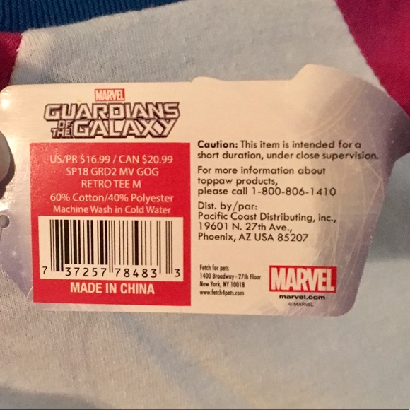❗️SOLD❗️Marvel Guardians of The Galaxy Pet Tee - Picture 4 of 6